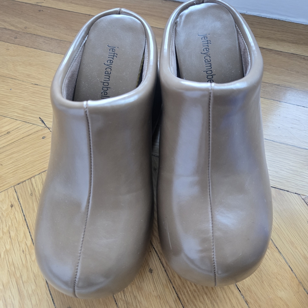 Jeffrey Campbell Tan Platform Clogs - Picture 4 of 6